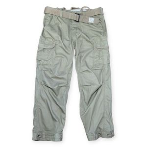 Surplus Tex Paratrooper Cargo Pants Khaki Tan With Belt XL